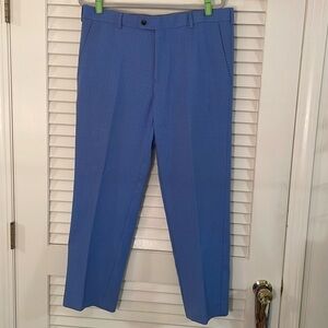 Peter Miller Crown Sports Men’s Light Blue Subtle PatternDress Pants 34
